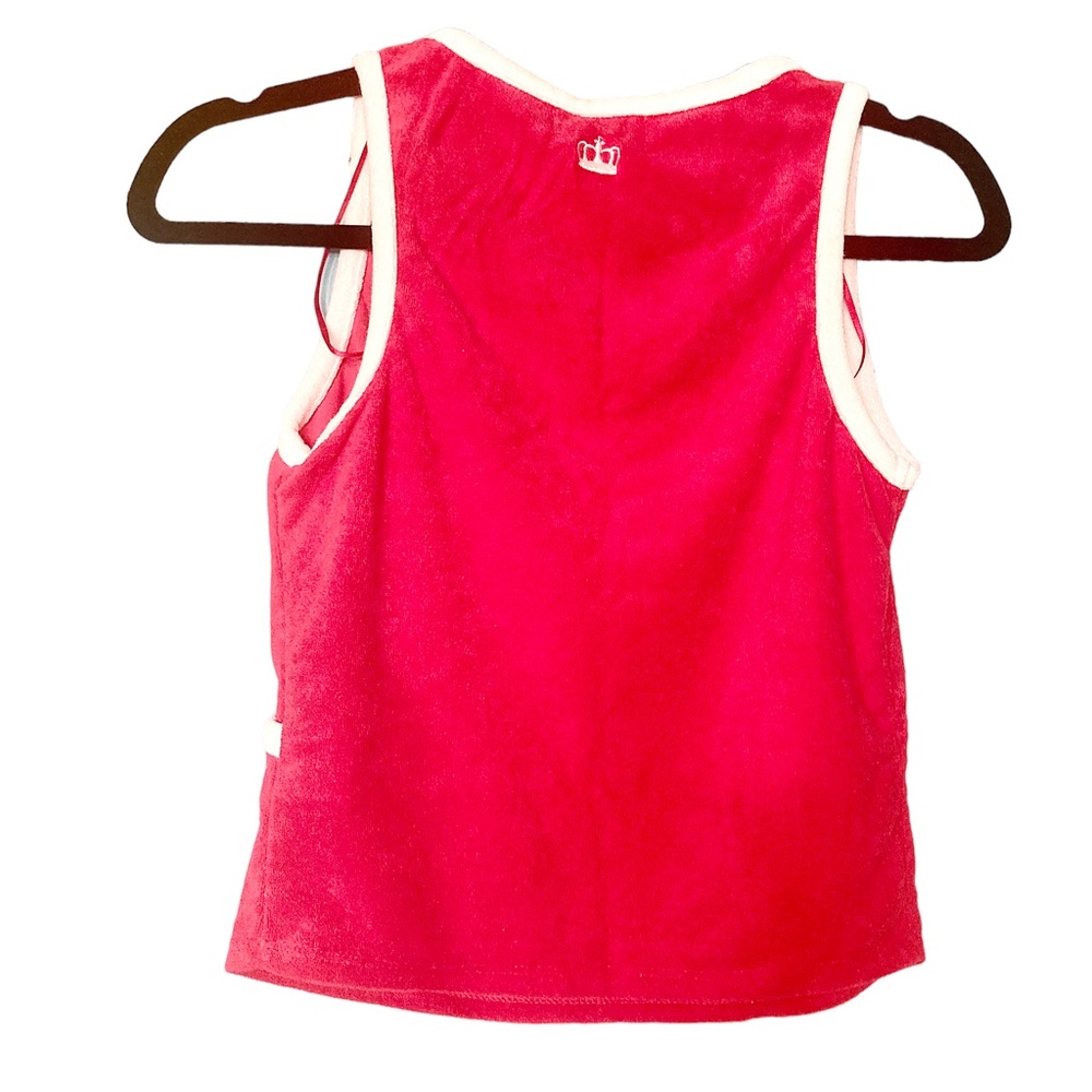Juicy By Juicy Couture NWT XS Towel Terry Womens V Neck tank - Picture 3 of 6